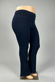 SALE! BT-C  M-109   {Style & Co} Dark Navy Bootcut Jeans Retail 49.00 PLUS SIZE 16W 18W