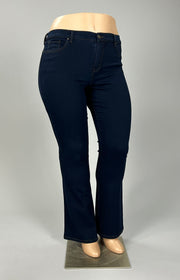 SALE! BT-C  M-109   {Style & Co} Dark Navy Bootcut Jeans Retail 49.00 PLUS SIZE 16W 18W