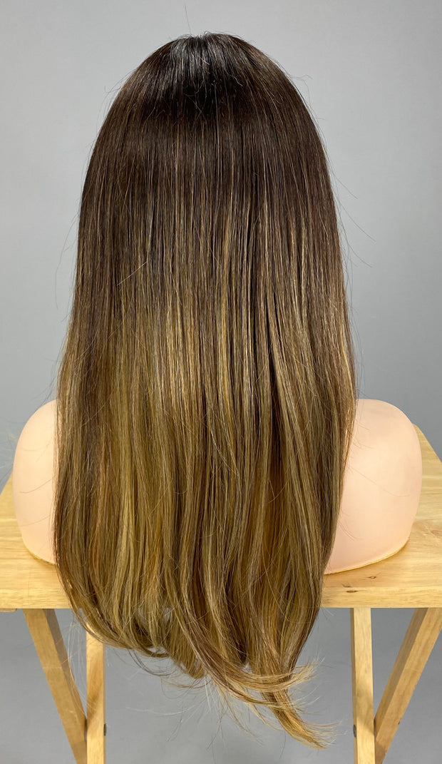 SALE!! "Dolce & Dolce 23" (Caramel Almond) BALAYAGE BELLE TRESS Luxury Wig