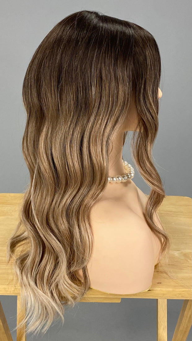 SALE!! "Maxwella 22" (Peach Bellini) BALAYAGE Belle Tress Luxury Wig