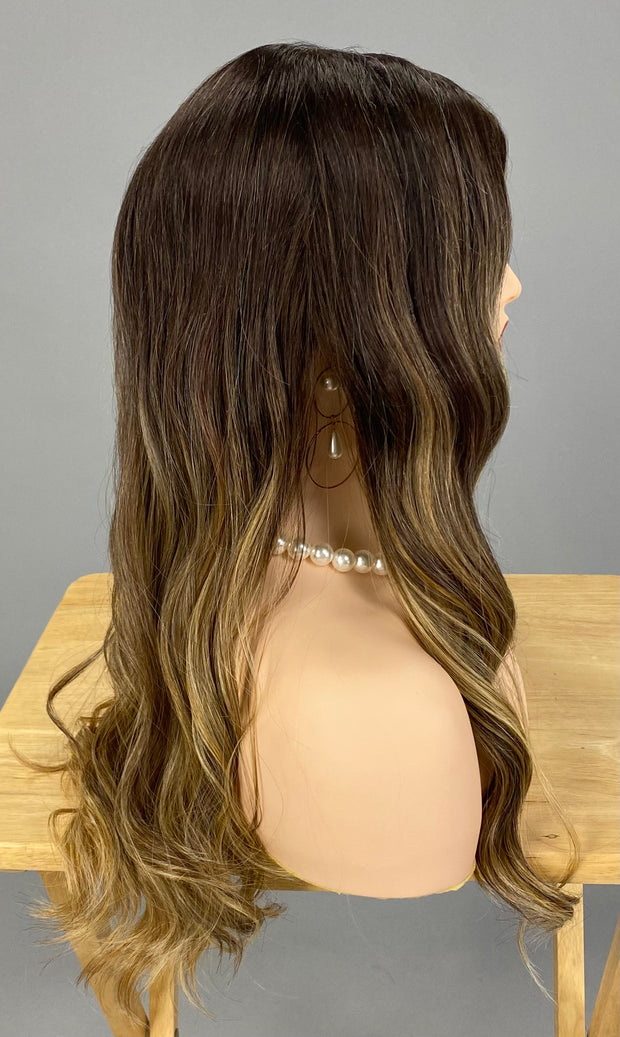 SALE!! "Maxwella 22" (Caramel Almond) BALAYAGE Belle Tress Luxury Wig