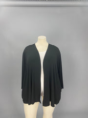 79 OT-C {All For You} BLACK Long Sleeve Cardigan CURVY BRAND!!!  EXTENDED PLUS SIZE 1X 2X 3X 4X 5X 6X