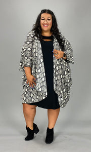 23 OT-Z {Only What Matters}  Snakeskin Print Cardigan  SALE!!!  PLUS SIZE 1X 2X 3X