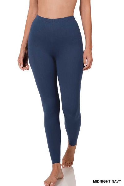 BT-99 {Leg Up} Midnight Navy Microfiber Full Length Leggings PLUS SIZE 1X 2X 3X