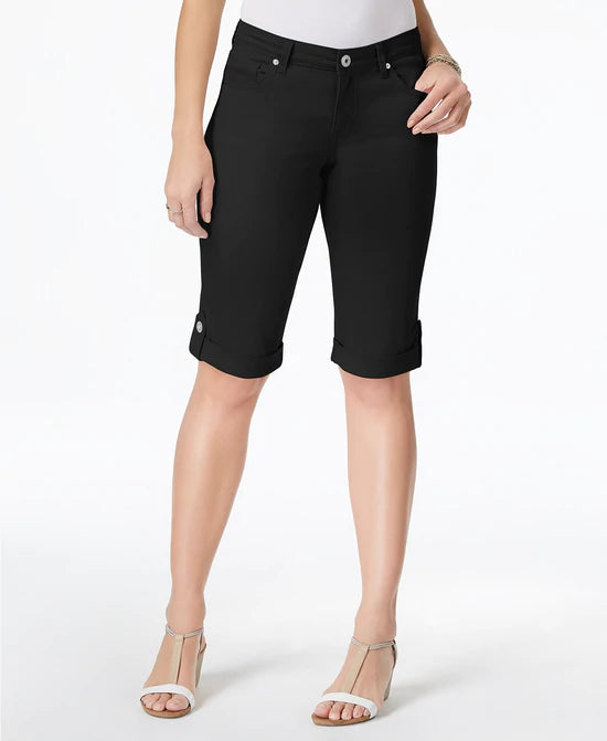 SALE!! BT-R   M-109 {Style & Co} Black Skimmer Shorts Retail 56.00 PLUS SIZE 16W 22W